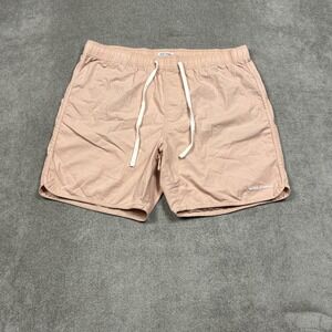 Banks Journal Pull Up Shorts Mens 2XL (36x7) Peach Elastic Waist Drawstring